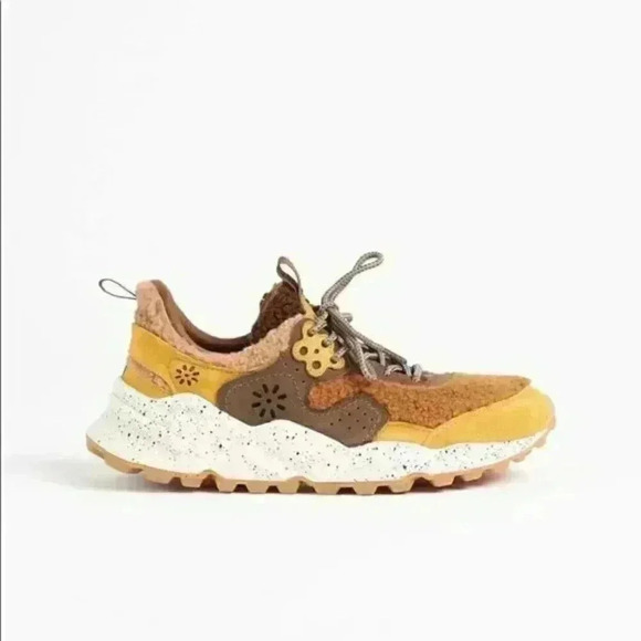 FREE PEOPLE FLOWER MOUNTAIN SHEARLING SUEDE TRAINER - Picture 6 of 6